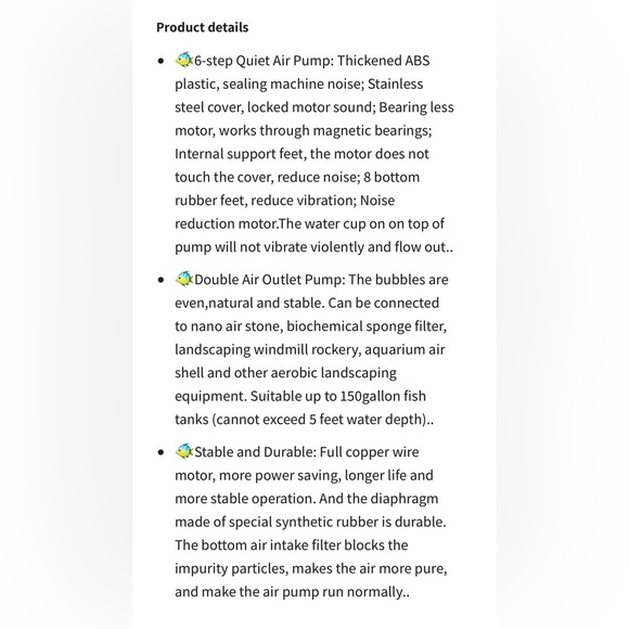 Hygger air pump for Aquariums and hygger air stone - Picture 6 of 10